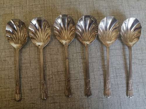 Yeoman plated desert spoons set of 6