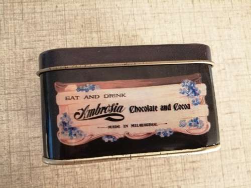Ambrosia chocolate tin