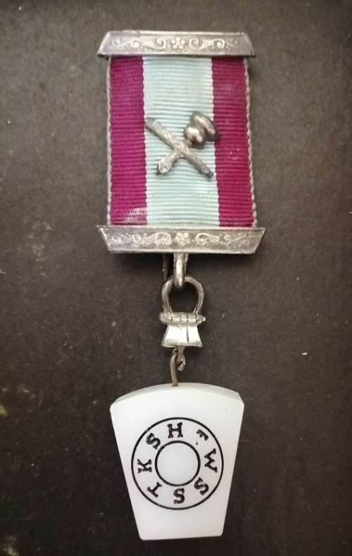 Antique HTWSSTKS Silver masonic medal