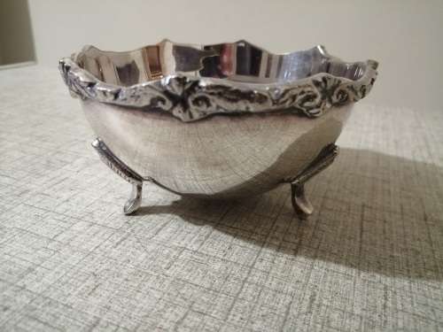 Stunning silver plated footed sweets bowl