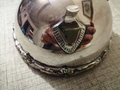 Stunning silver plated footed sweets bowl