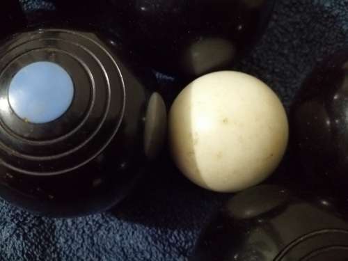 Vintage set of Carpet Bowls for a Family of Four