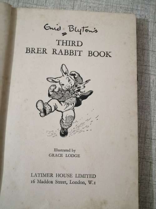 Third Brer Rabbit book by Enid Blyton 1952