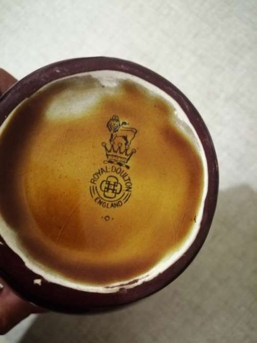 Antique Royal Doulton Kingsware Dewar`s Whiskey Flagon, McNab