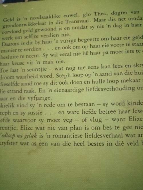 Wedloop na geluk deur M Strydom