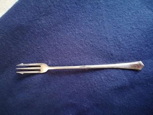 Lovely silver plated pickle fork