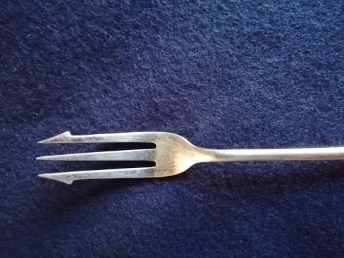 Lovely silver plated pickle fork