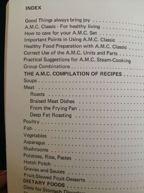 Vintage AMC Classic cookbook