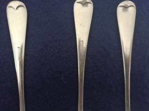 Set of 9 James Dixon and Sons A1 teaspoons