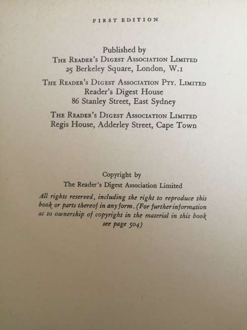 Readers digest condensed books