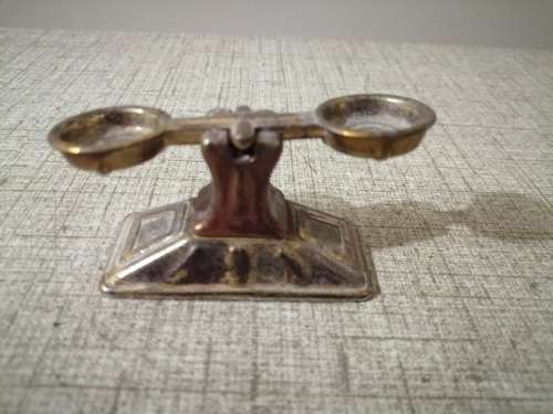 Brass scale printer tray ornament