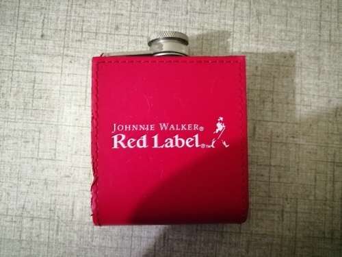 Johnny Walker Red Label hip flask