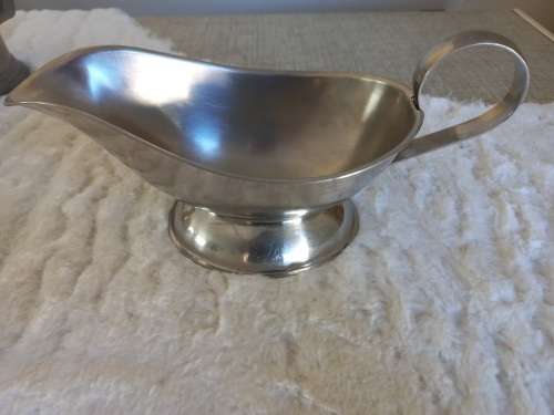 Large Stainless steel gravy boat