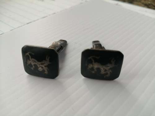 Cuff Links marked Sterling Thailand
