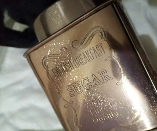 English Breakfast sugar tin