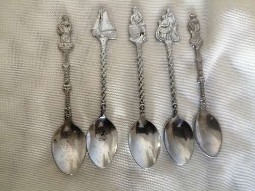 Dutch silver plated teaspoons