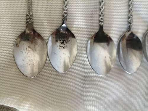 Dutch silver plated teaspoons