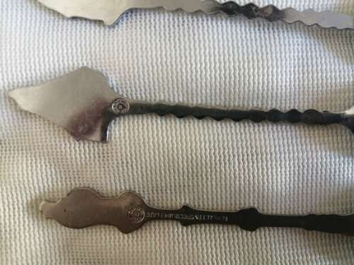 Dutch silver plated teaspoons