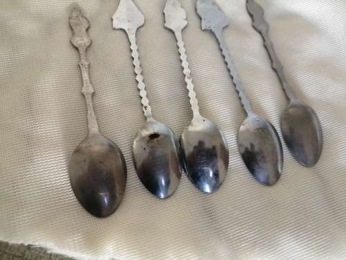 Dutch silver plated teaspoons