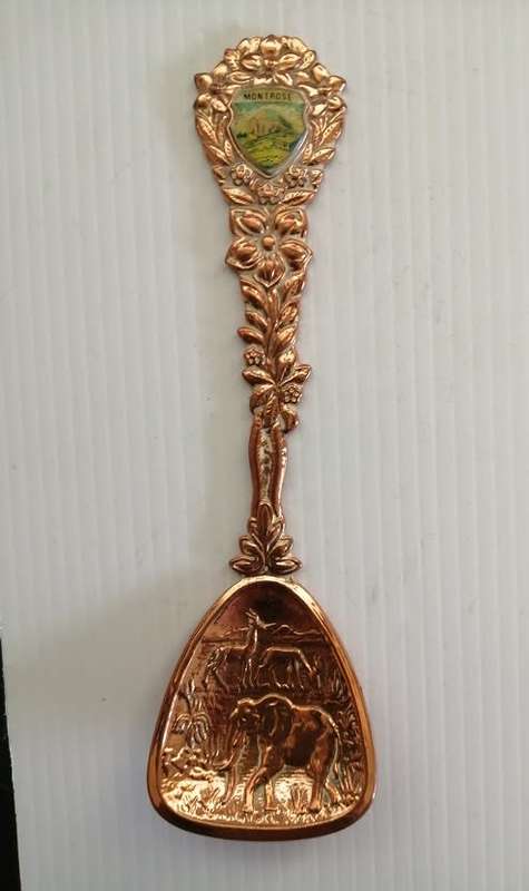 Copper collectors teaspoon