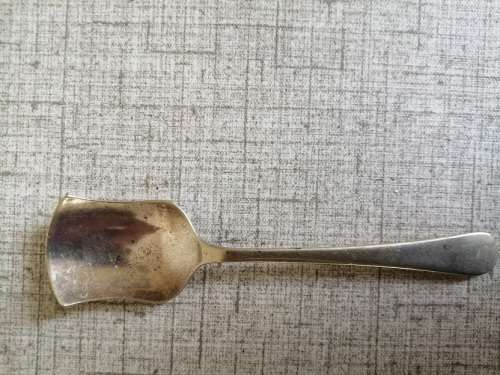Silver plated sugar spoon