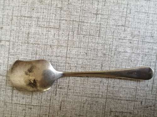 Silver plated sugar spoon