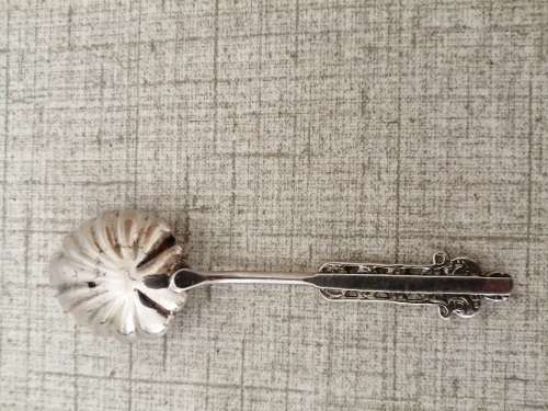 Dainty, short handled sugar teaspoon