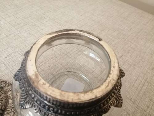 Stunning dressing table cotton wool holder