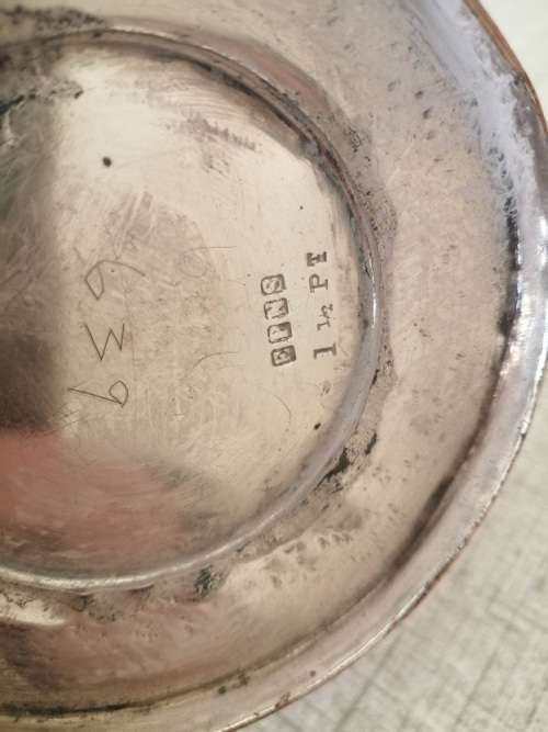Vintage silver plated hot water pot