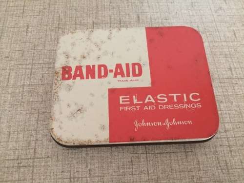 Vintage Johnson and Johnson Band aid tin