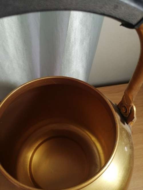 Brass kettle from Korea, stunning decor