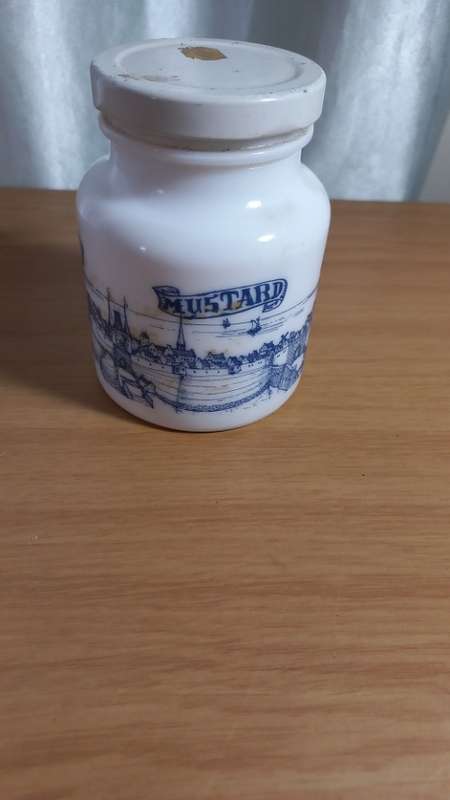 Vintage mustard jar