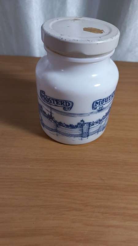 Vintage mustard jar