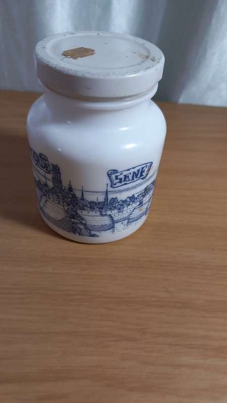 Vintage mustard jar