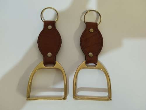 Stunning brass ornamental stirrups
