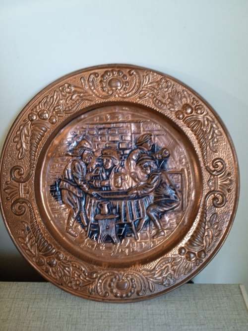 Stunning copper wall plate