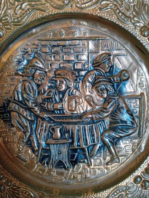 Stunning copper wall plate