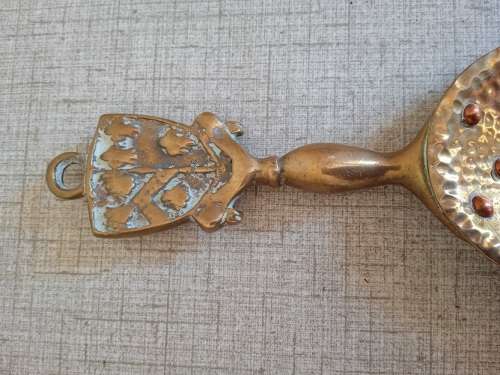 Lovely vintage brass crumb scoop