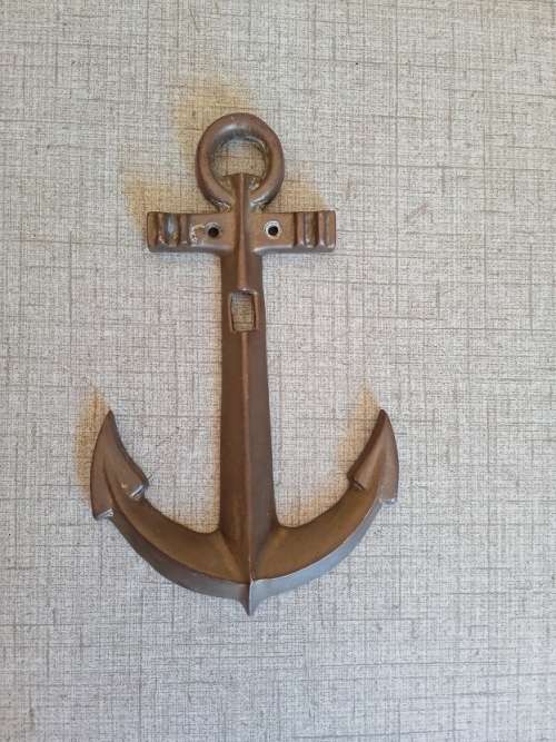 Brass Anchor wall decor