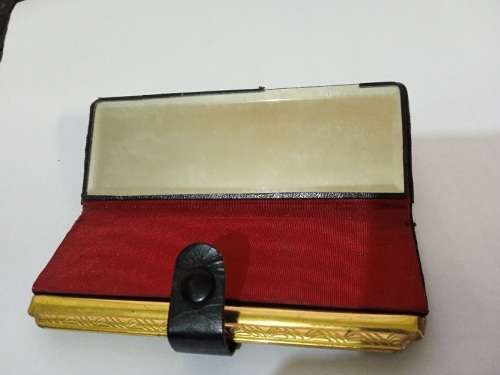 Vintage petite point lipstick/makeup mirror