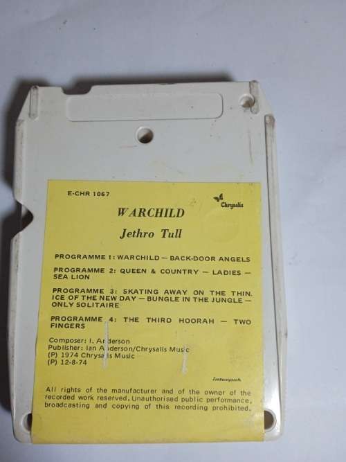 Jethro Tull 8 track