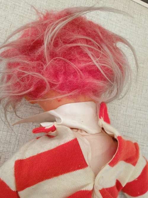 Vintage Sebino clown doll, made in Italy, circa 1970