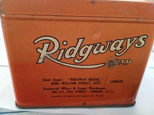 Vintage Ridgways Tea Tin