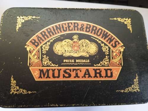 Barringer and Brown`s Mustard tin