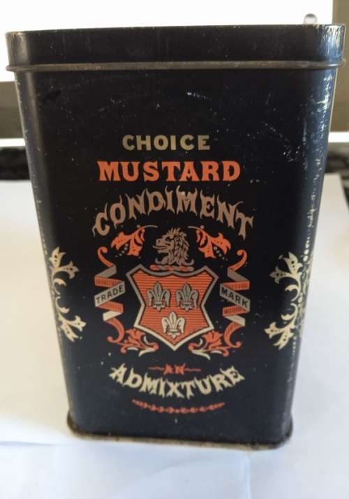 Barringer and Brown`s Mustard tin