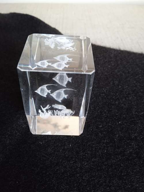 Stunning glass paper weight