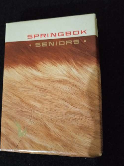 Springbok Seniors cigarette box