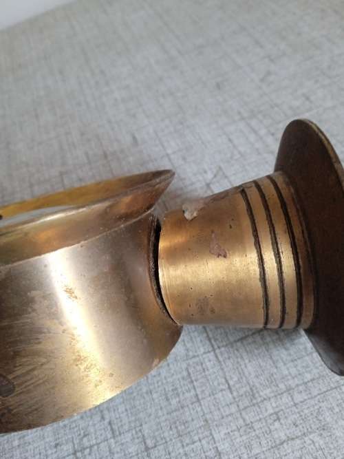Vintage Swiza brass alarm clock, not working