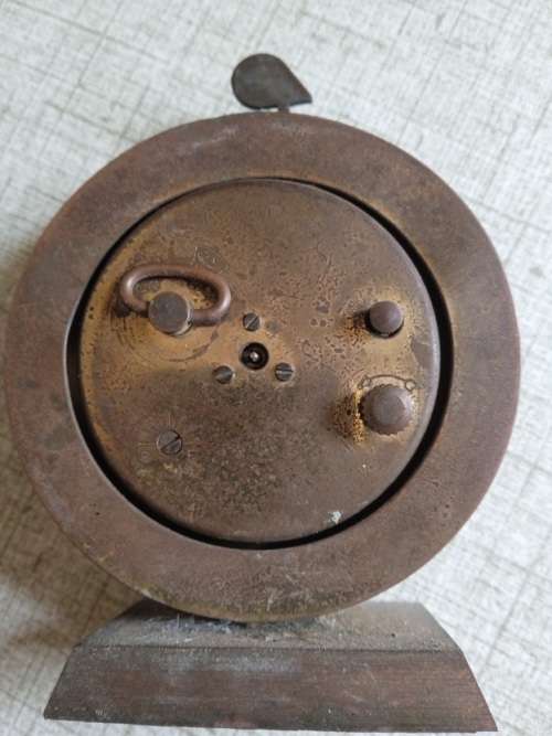 Vintage Deluxe brass alarm clock, not working