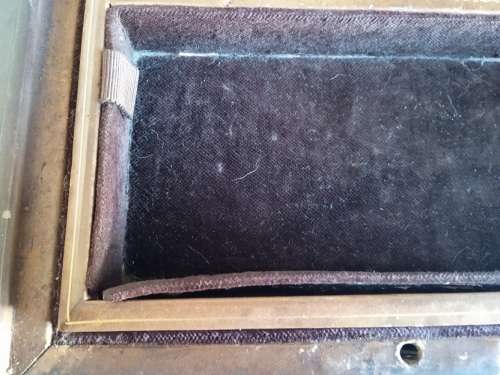 Vintage leather bound jewelery box from Italy